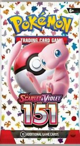 Pokemon Scarlet & Violet 151 - Booster Pack NEW Factory Sealed TCG Cards