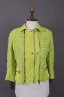 Akris Punto Green Tweed Check Silk Lightweight Jacket Size US 8 / 38 - 40