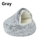 Winter Pet Dog Cat Bed Round Soft Long Plush Fluffy Cat Puppy Cave Self Warming