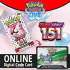 151 - Pokémon PTCGO Live TCG Booster ONLINE Bulk Code Cards Lot