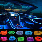 2M Red LED Strip Car Interior Trim Decor Atmosphere Wire Light Lamp Accessories