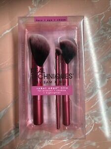 New Real Techniques Rebel Edge Trio Bronzer/Shadow/Highlighter Brush 