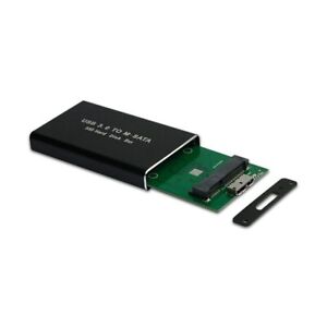 Mini SSD Case USB 3.0 to mSATA Hard Drive Enclosure Aluminum Alloy External