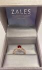 1.23ct RUBY WHITE SAPPHIRE 14K Solid Rose Gold Ring. At ZALES JEWELERS For $476