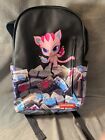 Sprayground Backpack Limited Edition Money Kitten Spraypaint Black Faux Leather