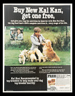 1984 Kal Kan Dog Food feat. Constance Gustnu Circular Coupon Advertisement
