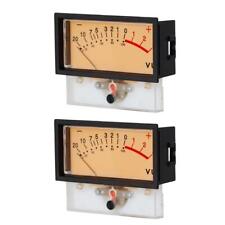 2 Pieces Panel VU Meter 0-500ua for Audio, with Backlight