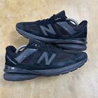 New Balance 990v5 (M990BB5) Triple Black Suede Sneakers USA Made Men’s Size 10 D