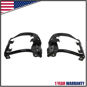 Front Bumper Outer Brackets Steel Pair For 2016-2019 Chevrolet Silverado 1500