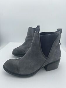 Timberland Womens Suede Boots Size 10 Gray Heeled Mirrorfit System