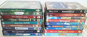 Childrens DVD Lot of 18 Disney movies including Toy Story, The Incredibles