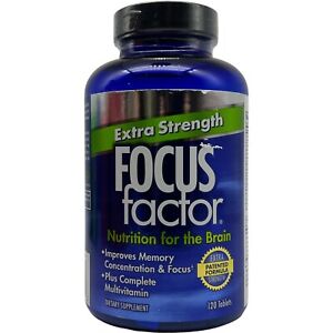 FOCUS Factor Extra Strength Nutrition For The Brain  120 Tablets Exp-04/2024