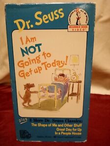 DR SEUSS “I Am Not Going To Get Up Today!” (VHS) 1991 RANDOM HOUSE