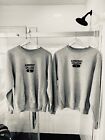 vintage 70s champion reverse weave lot of two sweatshirts Amherst large gray