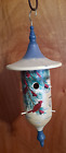Wooden DECORATIVE Hanging Bird Feeder with Cardinal design, INSIDE USE ONLY