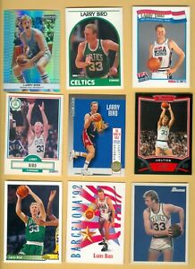Lot of 80 Assorted LARRY BIRD NBA Basketball CARDS