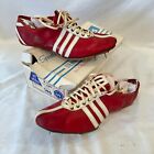 Vintage Adidas Running Spikes Metal 1950's Olympia West Germany Early Logo & Box