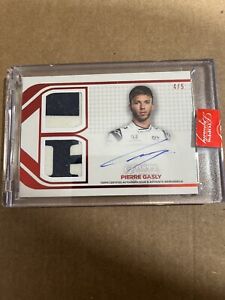 2021 Topps Dynasty Formula 1 F1 Pierre Gasly Patch Auto 4/5 SDD-PG See Notes