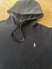 Polo Ralph Lauren Black Hoodie White Pony Men’s Size Small Pullover