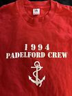Padelford Crew Shirt St Paul Minnesota Rowing Large Vintage 1994