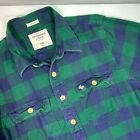 Abercrombie and Fitch Buffalo Check Plaid Muscle Fit Flannel Shirt Mens XXL