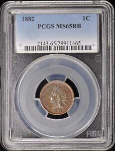New Listing1882 1C Indian Cent - Type 3 Bronze PCGS MS65RB