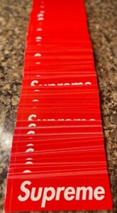 Supreme Box Logo Sticker Red Authentic Brand New Free Shipping Ships Same Day ✉️