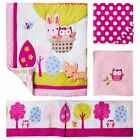 New Circo Up We Go 4pc Nursery Bedding Crib Set Comforter, Sheet Pink Bunny Owl