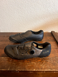 Shimano RX8 Carbon Gravel Boa MTB Cycling Shoes Black 45 Wide (US 10.5)