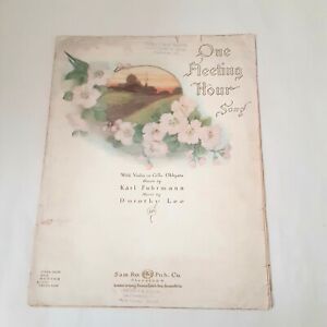 New ListingVintage 1915 sheet music One Fleeting Hour Dorothy Lee Sam Fox Pub