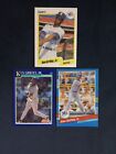 (3) KEN GRIFFEY JR Baseball Cards (1990-1991) with ERROR and DOUBLE ERROR cards!
