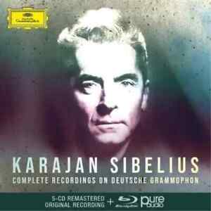 Karajan Sibelius Complete Recordings on DG 6 disc set 5 CD + Blu Ray audio disc