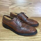 Florsheim 93602 Imperial Longwing Brown Leather Mens Size 10 1/2 B Vintage