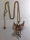 Betsey Johnson Cat Fairy Pendant with Necklace new without tags