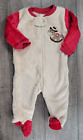 Baby Boy Clothes Starting Out 0-3 Month Cowboy Horse Fuzzy Footed Outfit