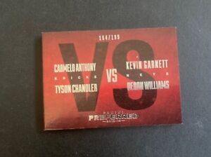 2013-14 Panini Preferred Carmelo Anthony Kevin Garnett VS JSY Booklet  /199