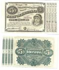 1875/8 $5 State Of Louisiana Baby Bond With Coupons #39334