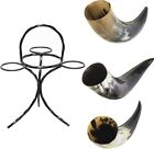 Thor Horn Viking Drinking Set of 3 with Stand, 10 Oz Natural Ox