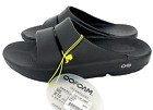 Oofos Ooahh Black Comfort Slide Sandals M8 W10 EU 41 Slip On Recovery Mens 8