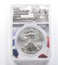 New ListingMS70 2021 American Silver Eagle - Type 1 - First Strike - Graded ANACS *785