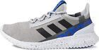 New In Box Adidas Mens Kaptir 2.0 Athletic Shoe Size 9, Grey/Black/Blue Color