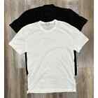 Lot of 2 James Perse Men's Black Pigment Wash & White Short Sleeve T-Shirts
