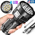 12000000LM Super Bright 8 LED Flashlight USB Rechargeable Torch Tactical lights