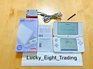 New Nintendo 2DS XL LL White Lavender Console Charger Box Japan ver [BOX]