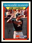 Jose Canseco 1988 Topps Kmart Memorable Moments #4 Athletics Mint