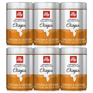Illy Arabica Selection Ethiopia Beans Pack of 6 each 250 g  Exp-10/2024