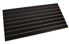 2 Slatwall Easy Panels 4' x 2' Horizontal Black Fiberboard Panel