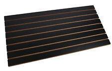 2 Slatwall Easy Panels 4' x 2' Horizontal Black Fiberboard Panel