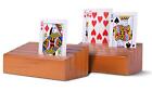 RNK Gaming Wooden Playing Card Holders Set of 2 Tray Racks - Organizer for Kids