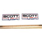 2- Reproduction Scott USA Goggle Fender Decals - VMX - Motocross - AHRMA CR
